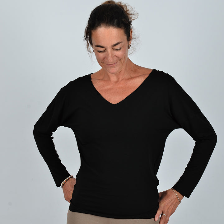 Yoga Langarmshirt 'Annabel' - lässig und sitzt optimal / vervola GmbH