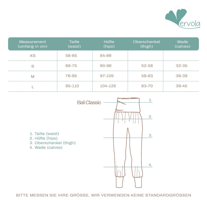 Yoga Hose 'Bali Classic', komfortabel und ultra bequem / vervola GmbH