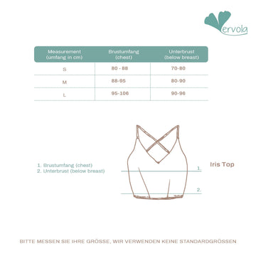Yoga Bustier - 'Iris' - sportlich und komfortabel / vervola GmbH