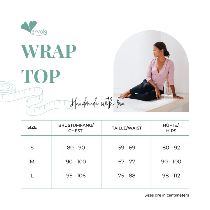 Yoga Wickelshirt Oberteil 'Wrap Top' / vervola GmbH